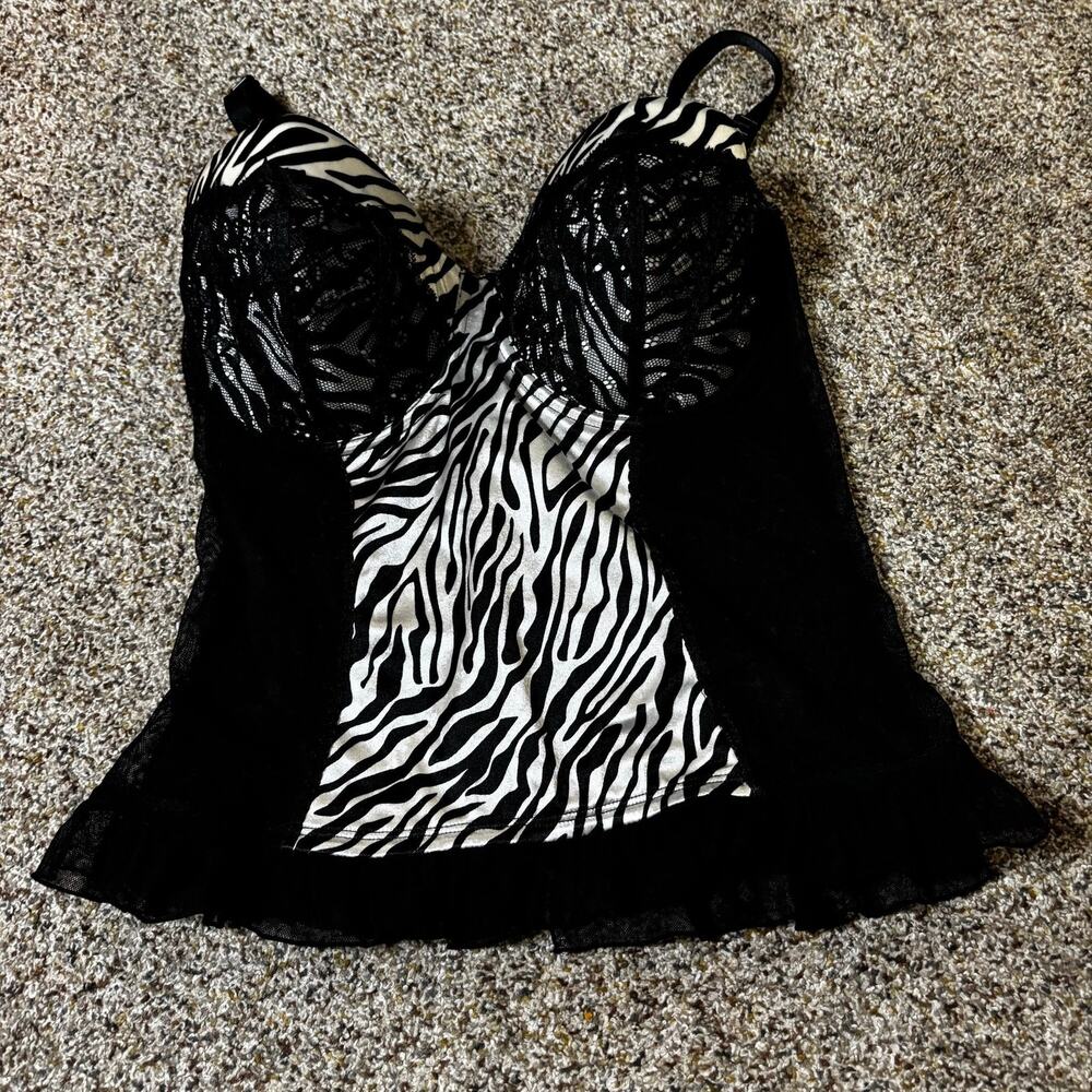 Y2K smart and sexy zebra print corset